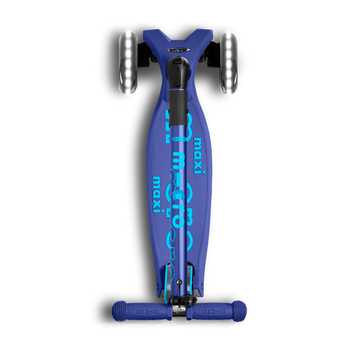 Самокат Micro Maxi Deluxe LED, темно-синий (MMD099) - Pampik - 5