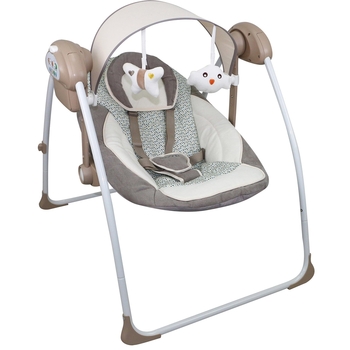 Кресло-качеля FreeON Relax Brown-Beige, бежевый (60694) - Pampik