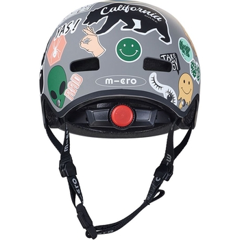 Шолом захисний Micro Стікер, розмір M (52-56 см), сірий (AC2120BX) - Pampik - 4