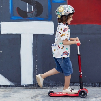 Шолом захисний Micro Стікер, розмір M (52-56 см), сірий (AC2120BX) - Pampik - 7