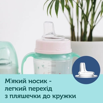Поїльник тренувальний Canpol Babies EasyStart Seet Fun, 120 мл (35/207 Блакитний) - Pampik - 5