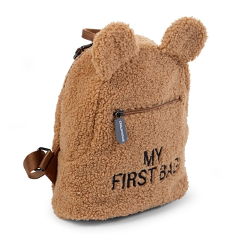 Детский рюкзак Childhome My first bag Teddy beige, бежевый (CWKIDBT) - Pampik - 2