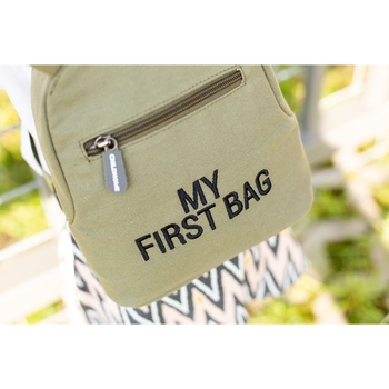 Детский рюкзак Childhome My first bag Khaki, хаки (CWKIDBKA) - Pampik - 7