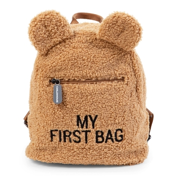 Детский рюкзак Childhome My first bag Teddy beige, бежевый (CWKIDBT) - Pampik