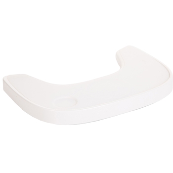 Столик до стільця для годування Childhome Evolu з силіконовим підносом, білий (CHEVOTSAW) - Pampik