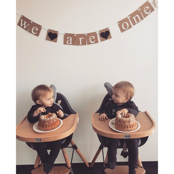 Стільчик для годування Childhome Evolu 2 з бампером, антрацит (CHEVOCHNA) - Pampik - 18