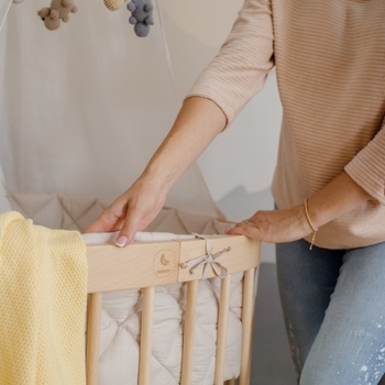 Захисний бортик Tweeto, стьобаний, 240х27 см, капучіно (Т 89) - Pampik - 5