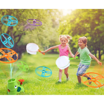 Детская игрушка с летающими тарелками Beiens Слоник, рожевий (206pink) - Pampik - 10