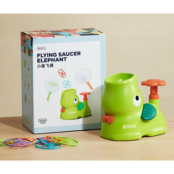 Детская игрушка с летающими тарелками Beiens Слоник, зелений (206green) - Pampik - 12