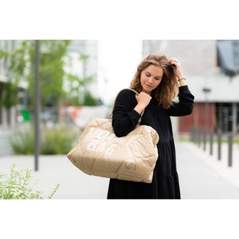 Сумка Childhome Mommy bag, дута, бежевий (CWMBBPBE) - Pampik - 14