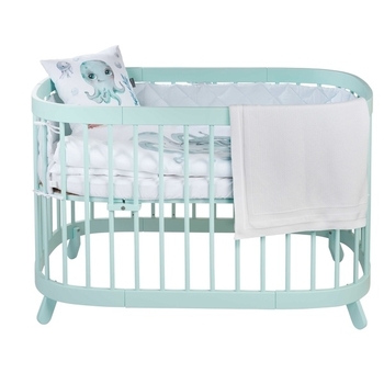 Дитячий в'язаний плед Tweeto, 100х80 см, білий (Т 103) - Pampik - 3