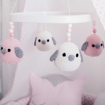 Мобіль Tweeto Білі пташки (Т 50) - Pampik - 5