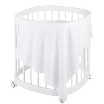 Дитячий в'язаний плед Tweeto, 100х80 см, білий (Т 103) - Pampik