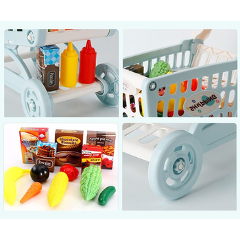 Візочок для покупок у супермаркеті Beiens, рожевий (M890pink) - Pampik - 5