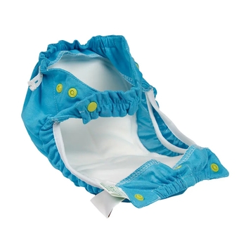 Підгузок трикотажний ЕКО ПУПС Active Premium з вкладишем Abso Maxi, 12-17 кг, бірюзовий - Pampik - 2