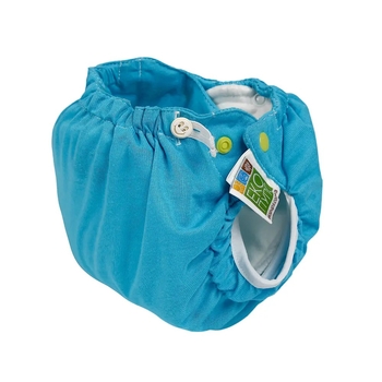 Підгузок трикотажний ЕКО ПУПС Active Premium з вкладишем Abso Maxi, 12-17 кг, бірюзовий - Pampik - 3