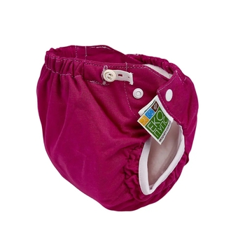 Подгузник трикотажный ЭКО ПУПС Active Premium с вкладышем Abso Maxi, 7-13 кг, фуксия - Pampik - 2