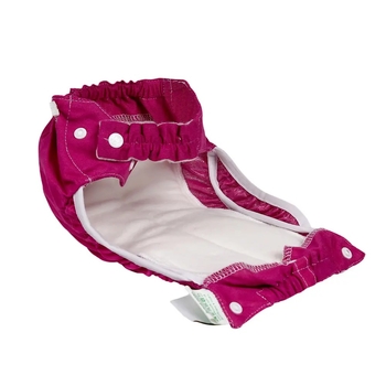 Подгузник трикотажный ЭКО ПУПС Active Premium с вкладышем Abso Maxi, 3-6 кг, фуксия - Pampik - 3