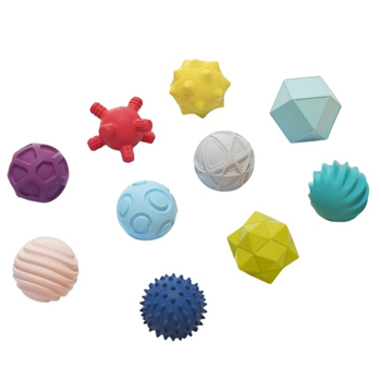 Набір м'ячиків Beiens, текстурні, силіконові, 10 шт. (YZ50) - Pampik