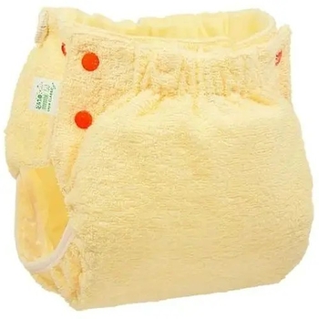 Подгузник трикотажный ЭКО ПУПС Active Classic с вкладышем Abso Maxi, 12-17 кг, желтый - Pampik