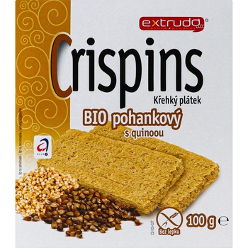 Органические хлебцы Extrudo Crispins с гречкой и киноа, 100 г - Pampik - 2