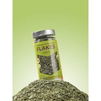 Хлопья дрожжевые неактивные Flakes со спирулиной, 80 г - Pampik - 3