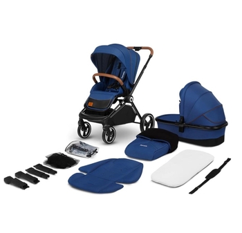 Коляска універсальна 2в1 Lionelo Mika Blue Navy, синій - Pampik