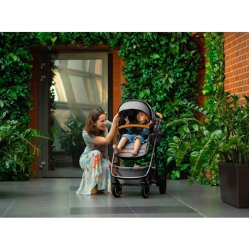 Коляска універсальна 3в1 Lionelo Amber Blue Navy, темно-синій - Pampik - 11