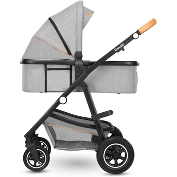 Коляска універсальна 3в1 Lionelo Amber Grey Stone, сірий - Pampik - 5
