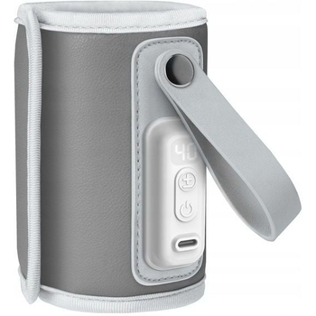 Підігрівач пляшечок Lionelo Thermup Go Grey Silver, сірий - Pampik