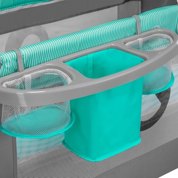 Манеж-ліжко Lionelo Sven Plus, бірюзовий із сірим (LO.SV01) - Pampik - 8