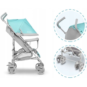 Коляска прогулянкова Lionelo Elia Tropical Turquoise, бірюзовий - Pampik - 8