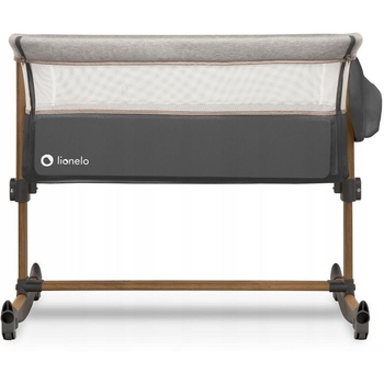 Приставне ліжечко Lionelo Leonie grey stone, сірий - Pampik - 4
