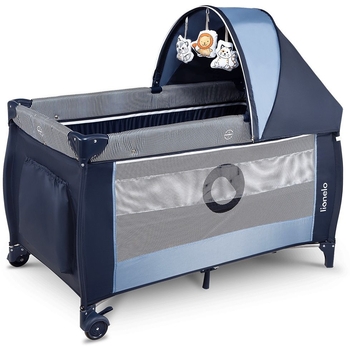 Манеж-кроватка Lionelo Sven Plus Blue navy, темно-синий (LO.SV10) - Pampik - 2