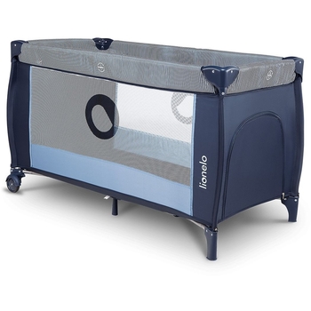 Манеж-кроватка Lionelo Sven Plus Blue navy, темно-синий (LO.SV10) - Pampik - 4