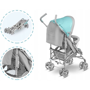 Коляска прогулянкова Lionelo Elia Tropical Turquoise, бірюзовий - Pampik - 7