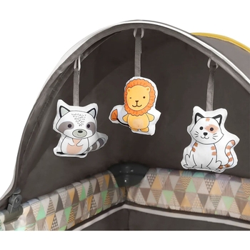 Манеж-кровать Lionelo Sven Plus, серый с желтым (LO.SV09) - Pampik - 9