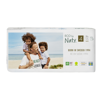 Органічні підгузки-трусики Naty 4 (8-15 кг), 36 шт. - Pampik