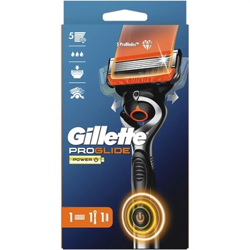 Верстат для гоління чоловічий Gillette Fusion5 ProGlide Power, з 1 змінним картриджем - Pampik - 2