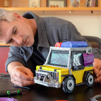 3D-ручка 3Doodler Flow для профессионального использования, синий (FLOW-INTL) - Pampik - 10