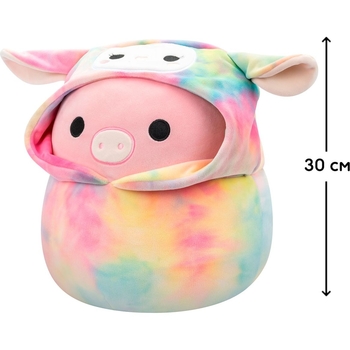 М'яка іграшка Squishmallows Поросятко Пітер, 30 см (SQER00931) - Pampik - 4