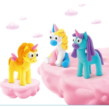 Набір самозатвердіючого пластиліну Ліпака Райдужні єдиногори: Лайті, Санні, Рейні (60053-UA01) - Pampik - 3