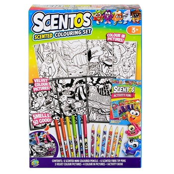 Ароматный набор для творчества Scentos Забавные Раскраски (42558) - Pampik