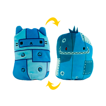 Мягкая игрушка Cats vs Pickles 2 в 1 Котик и огурчик Блу, 15 см (CVP2200-4) - Pampik