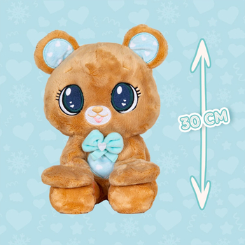 М'яка іграшка Peekapets Коричневий ведмедик, 30 см (907867) - Pampik - 6