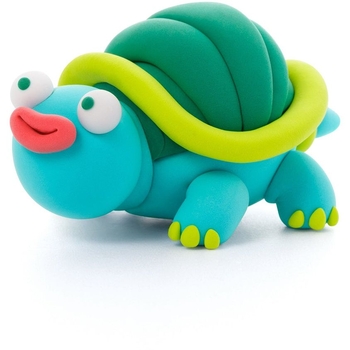 Набір самозатвердіючого пластиліну Ліпака Екзотичні тварини: Черепаха, 103 г (30126-UA01) - Pampik - 4