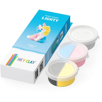 Набор самозатвердевающего пластилина Ліпака Радужные единороги: Лайти, 103 г (30136-UA01) - Pampik - 2