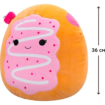 М'яка іграшка Squishmallows Вишневий Пончик Перл, 36 см (SQCR06742) - Pampik - 2