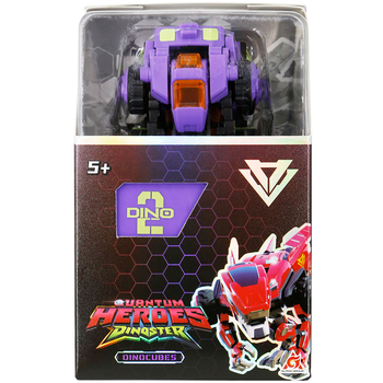 Динозавр-трансформер Dinoster Пурпурний Раптор-бот, бокс для зберігання (EU580840-2) - Pampik - 8