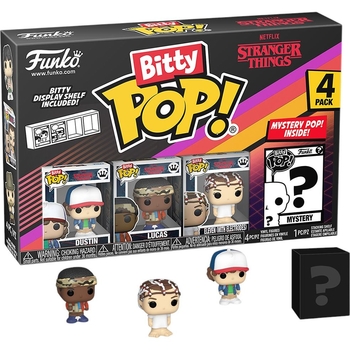 Набір ігрових фігурок Funko Bitty Pop! Дивні дива: Дастін, 4 фігурки, в асортименті (83662) - Pampik